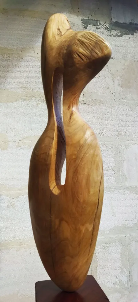 Venus 1 sculpture wood art for garden (1).webp