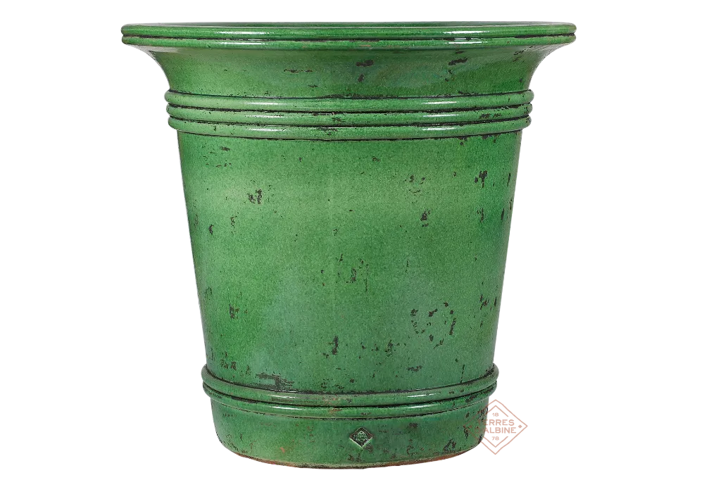 Vase Art Deco 60cm Vert Traditionnel avec Watermark.webp