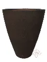 VCCHAB90 - Vase Contemporain H90 Grattée Terre Brute Charbon.webp