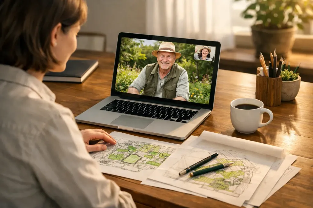 2D Garden Plan & Mood Book ·  100% on-line (Driveways & access · driveway, courtyard, parking, Compact · up to 300m²)